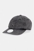Puma czapka baseballowa jeansowa Wardrobe Essential czarna 025968