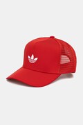 adidas Originals czapka z daszkiem Curved kolor czerwony KC8061