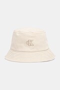Calvin Klein καπέλο bucket βαμβακερό μπεζ LV04F5062G