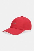 Calvin Klein baseball kapa bombažna bordo LV04F5072G