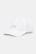 Lacoste czapka z daszkiem bawełniana biała RK1910