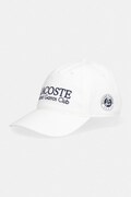 Lacoste czapka z daszkiem bawełniana beżowa RK0378
