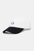 Fred Perry czapka z daszkiem bawełniana biała HW2303