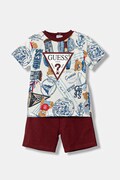 Guess komplet bawełniany niemowlęcy 2-pack kolor bordowy I6RG08 K8HM4