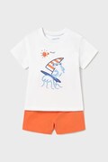 Mayoral komplet bawełniany dziecięcy kolor pomarańczowy 1671