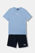 EA7 Emporio Armani komplet bawełniany dziecięcy kolor niebieski 7B000294 AF10378