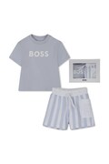 BOSS komplet codzienny dziecięcy bawełniany niebieski J53048