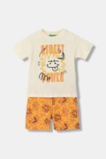 United Colors of Benetton compleu de zi pentru copii, din bumbac bej 34UTGK00U