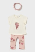 Mayoral komplet bawełniany dziecięcy kolor różowy 1750