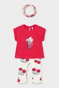 Mayoral komplet bawełniany dziecięcy kolor czerwony 1750