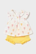 Mayoral Newborn komplet bawełniany niemowlęcy kolor żółty 1288