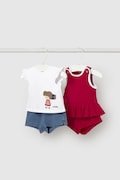 Mayoral Newborn komplet niemowlęcy 2-pack kolor czerwony 1643