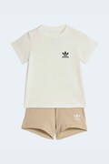 Детски памучен комплект adidas Originals в бежово KE2357
