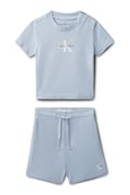 Calvin Klein Jeans σετ βρέφους βαμβακερό μπλε LVCKSJI09B