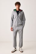Aeronautica Militare komplet dresowy męski bawełniany z elastanem szary TF0108UF00674