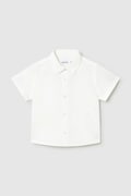 Παιδικό πουκάμισο με λινό Mayoral χρώμα: άσπρο, 1112