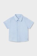 Παιδικό πουκάμισο με λινό Mayoral χρώμα: μπλε, 1112