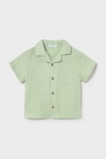 Otroška bombažna srajca Mayoral zelena barva, 1113