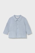 Mayoral Newborn koszula bawełniana niemowlęca kolor niebieski 1103