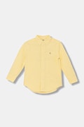 Παιδικό πουκάμισο Polo Ralph Lauren χρώμα: κίτρινο, 322A12748002