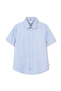 Παιδικό βαμβακερό πουκάμισο BOSS χρώμα: μπλε, J53160