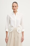 Weekend Max Mara koszula damska lniana WERNER biała gładka 2615111072600