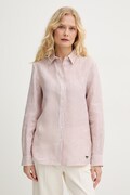 Weekend Max Mara πουκάμισο γυναικείο λινό GIURATO ροζ ριγέ 2615111182600