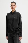 Karl Lagerfeld Jeans koszula damska kolor czarny relaxed z kołnierzykiem klasycznym B1W11026