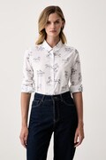 Barbour košile dámská s bavlnou Safari bílá LSH1357