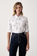 Barbour košile dámská s bavlnou Safari bílá LSH1357