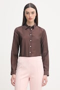 United Colors of Benetton košulja za žene s lyocellom smeđa 5S3SDQ0DU