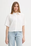 Košile Marc O'Polo dámská, bílá barva, regular, s klasickým límcem, 5000008068