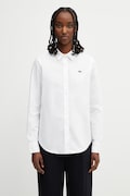 Lacoste koszula oxford bawełniana damska biała gładka CF1195