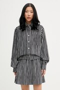 Marimekko košeľa dámska bavlnená čierna 095232