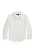 Otroška bombažna srajca Polo Ralph Lauren bela barva, 312929954004