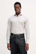 BOSS cămașă din bumbac H-HANK-SP-B1-C1-261 culoarea bej, cu guler clasic, slim, 50555982