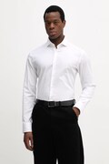 BOSS koszula H-JOE-SP-C1-261 męska kolor biały regular z kołnierzykiem włoskim 50556062