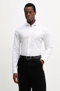 BOSS koszula H-JOE-SP-C1-261 męska kolor biały regular z kołnierzykiem włoskim 50556062