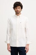Tommy Hilfiger koszula bawełniana męska kolor beżowy regular z kołnierzykiem button-down MW0MW41694