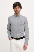 Tommy Hilfiger koszula bawełniana męska kolor czarny regular z kołnierzykiem button-down MW0MW41713