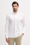 Tommy Hilfiger koszula męska bawełniana z elastanem biała gładka MW0MW41824
