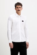 HUGO koszula męska kolor biały regular z kołnierzykiem klasycznym 50555786