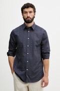 Guess košulja za muškarce od pamuka mornarsko plava prugice M6RH71 WK001