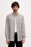 Barbour koszula Longfield męska kolor szary regular z kołnierzykiem button-down MSH5707