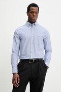 Gant koszula bawełniana męska kolor niebieski regular z kołnierzykiem button-down 3261007