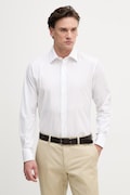 Sisley koszula męska bawełniana biała gładka 51C3SQ05B