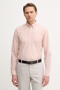 Lindbergh koszula męska kolor różowy regular z kołnierzykiem button-down 30.203174B