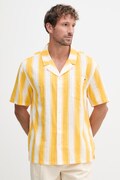 Tommy Hilfiger cămașă bărbați din bumbac galbenă UM0UM03814