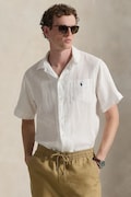 Polo Ralph Lauren cămașă de in culoarea alb, regular, 710966421