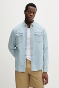 Levi's košeľa pánska rifľová BARSTOW WESTERN STANDARD modrá 85744-0118